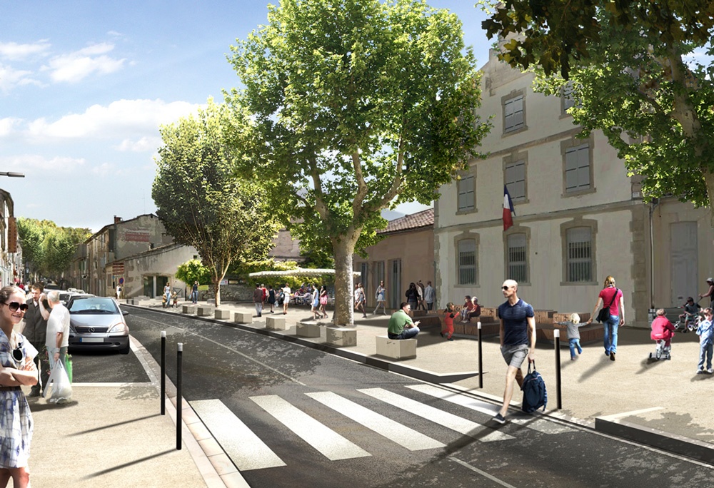 L'avenue de la Libération rénovée (simulation)