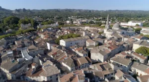 Saint-Rémy vue du ciel