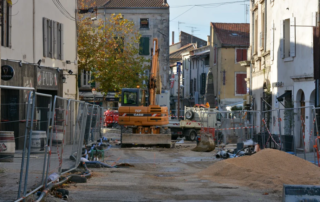 L'avenue de la Libération en travaux
