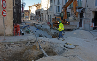L'avenue de la Libération en travaux