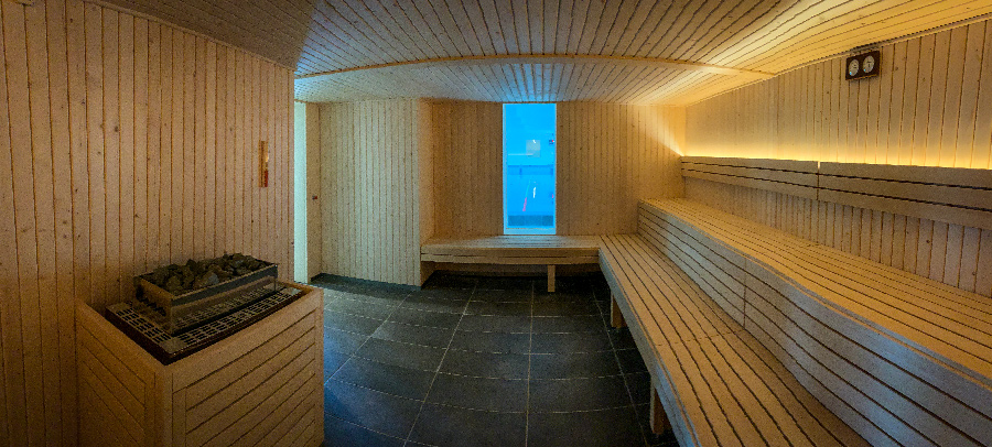 Le sauna de l'espace bien-être Neptuneo