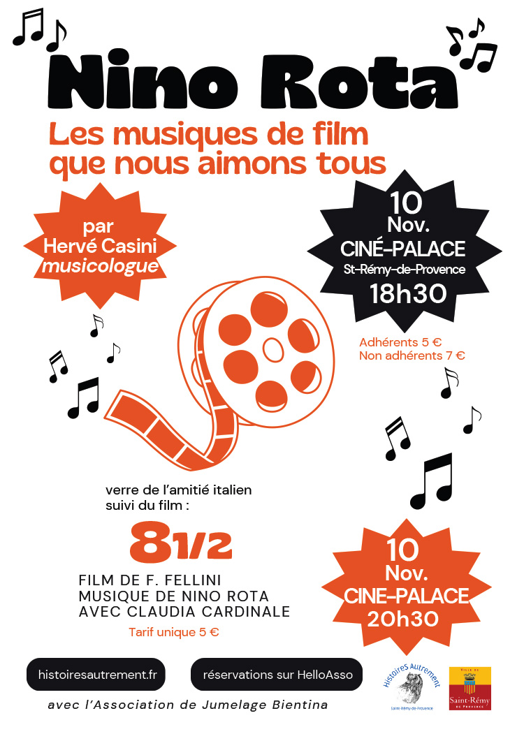 Conférence : Nino Rota, compositeur des musiques …
