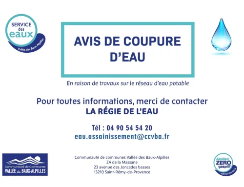 Avis de coupure d’eau