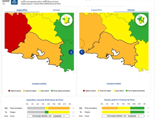 Météo : vigilance orange pluie-inondation