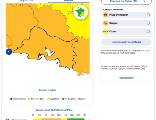 Météo : vigilance orange orages et pluie-inondation